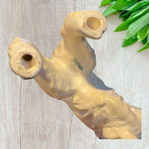 Vintage Cocker Spaniel Figurine Black & White Dog Made In Japan - Picture 9 of 9